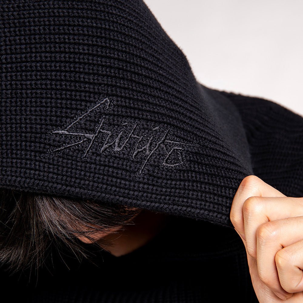 Knit Cropped Hoodie – Shihiko