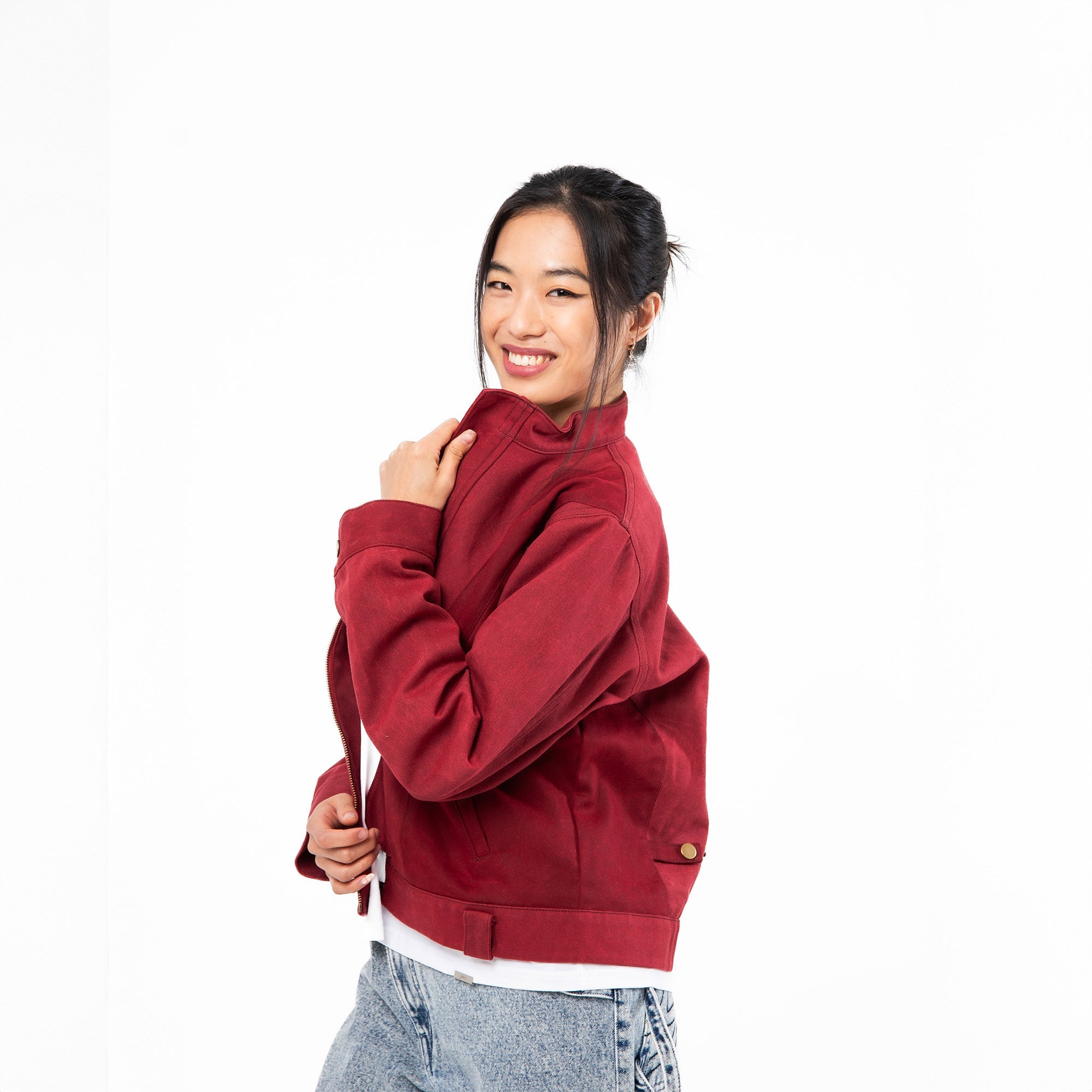 ジャケット・アウター shinya official Motoko with a hood Moto Jacket – Shihiko