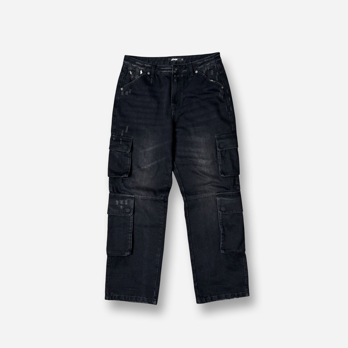 Distressed Cargo Denim