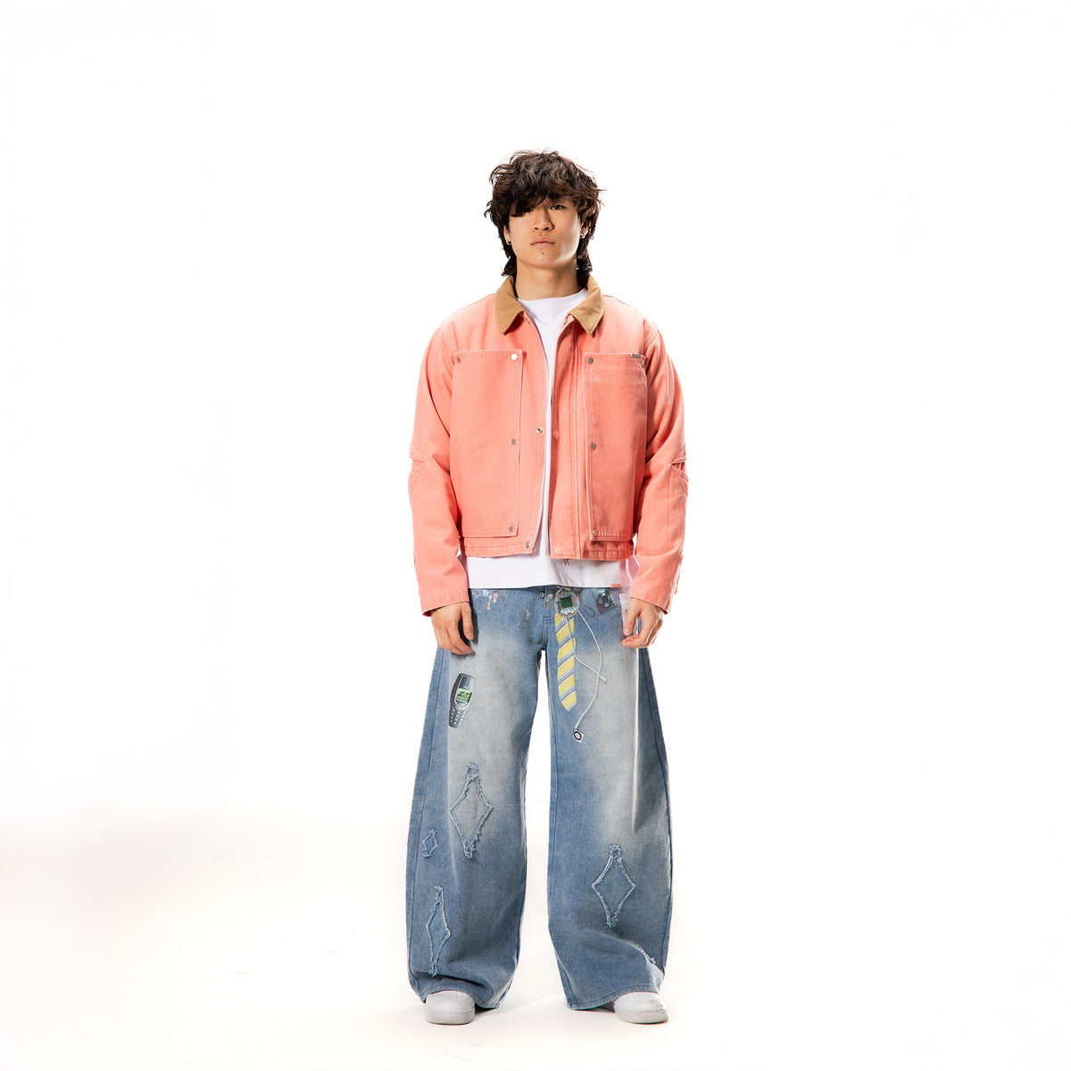 Jin is 5'11 wearing size M