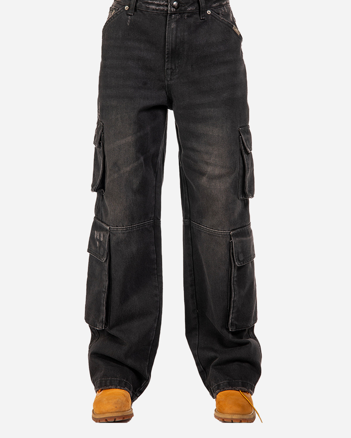 Distressed Cargo Denim