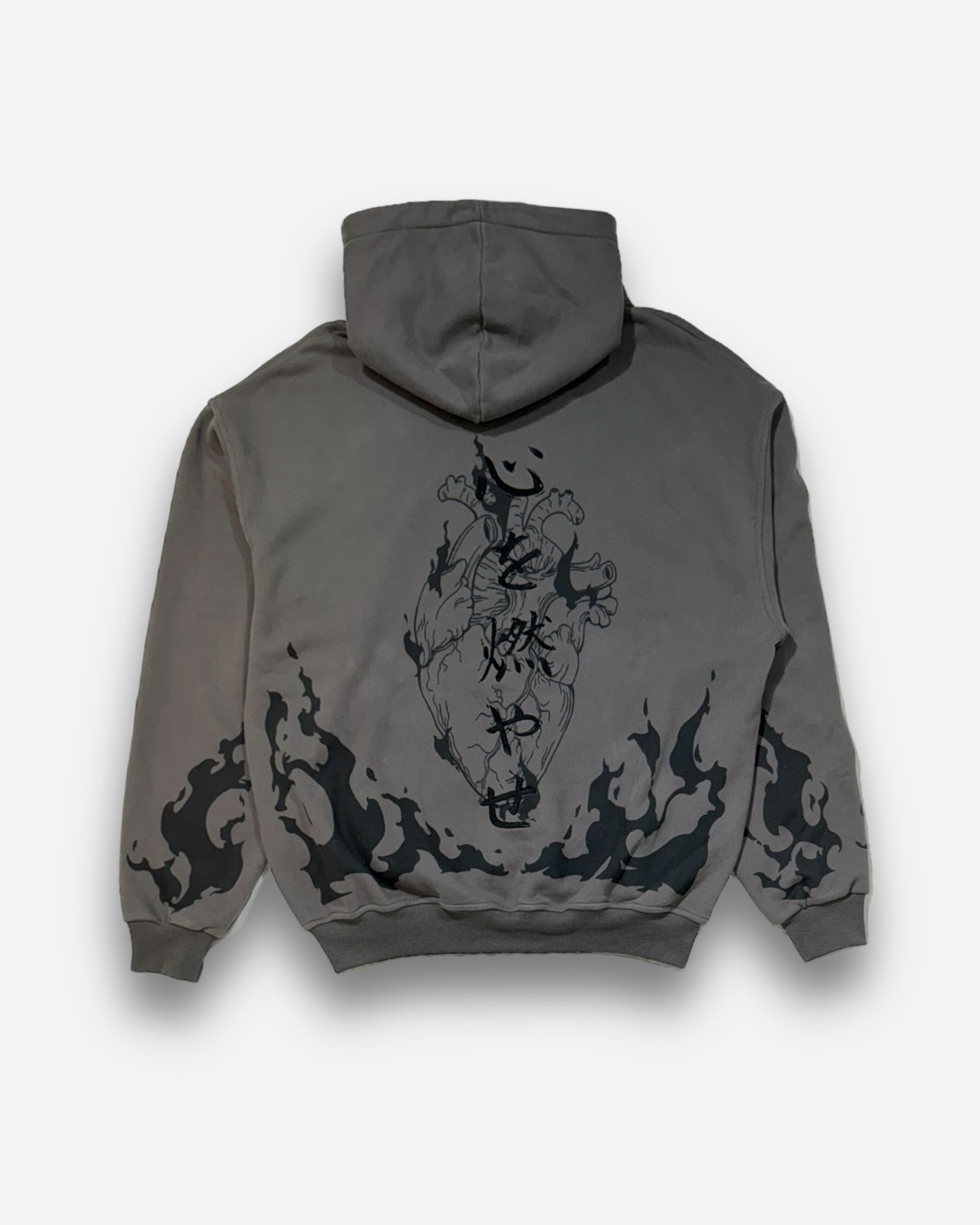 Flame Pillar Zip Hoodie – Shihiko