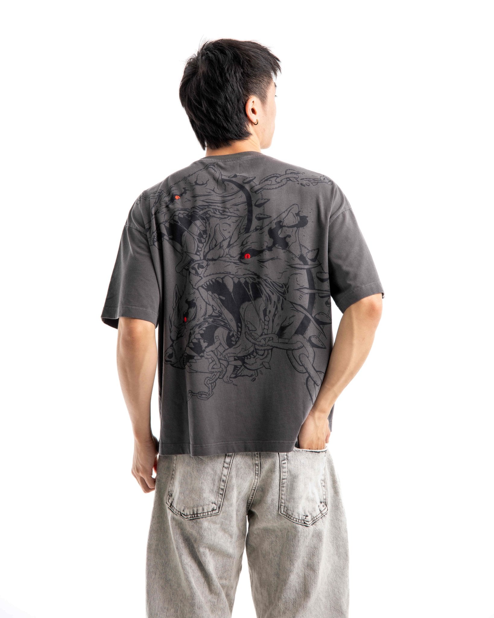 Hound of Hades T-Shirt – Oversized Mythology Tee | Shihiko