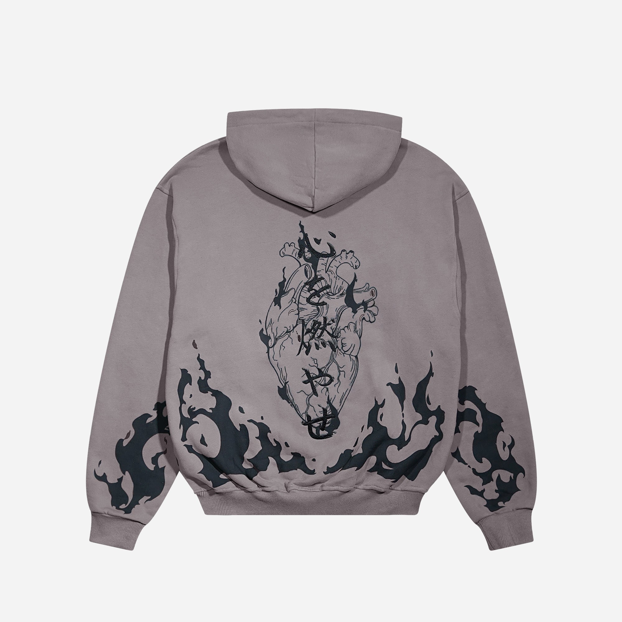 Flame Pillar Zip Hoodie